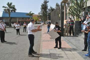 Homenaje a Jesús García Aller, comisario-jefe de la Policía Nacional de Telde (Foto Francisco Javier Santana)